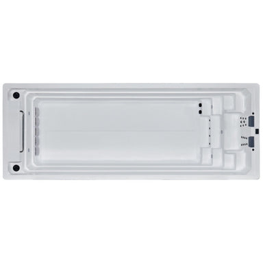 AWT Innovation 800XL-T Swim Spa in Weiß – luxuriöser Outdoor-Whirlpool mit Gegenstromanlage und LED-Beleuchtung