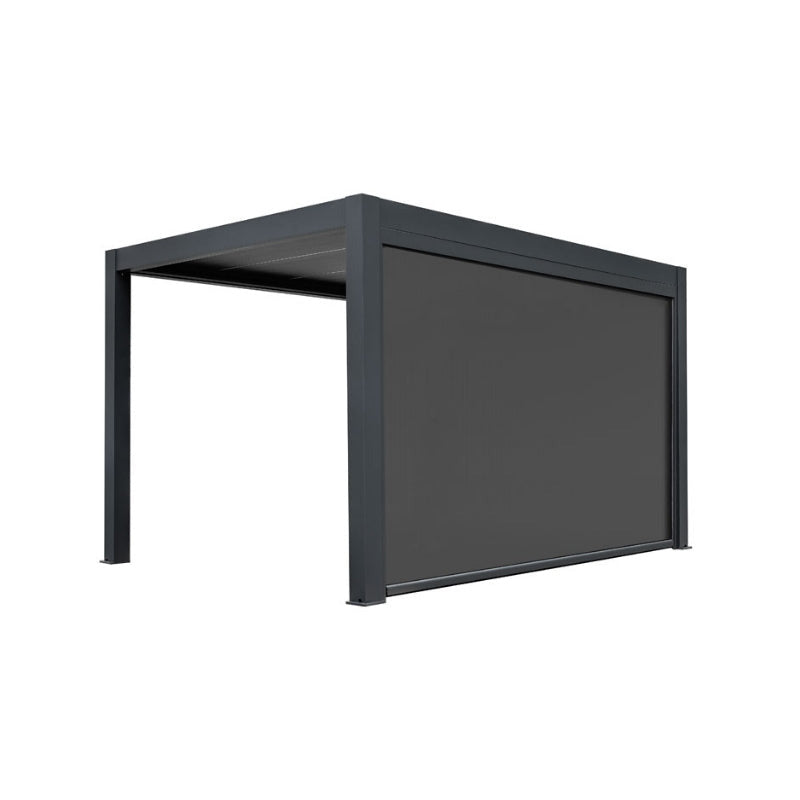 EAGO Pergola Modell 17158 – stabile 3x3 m Aluminiumpergola mit Sonnenschutzfunktion und integriertem Wasserablauf