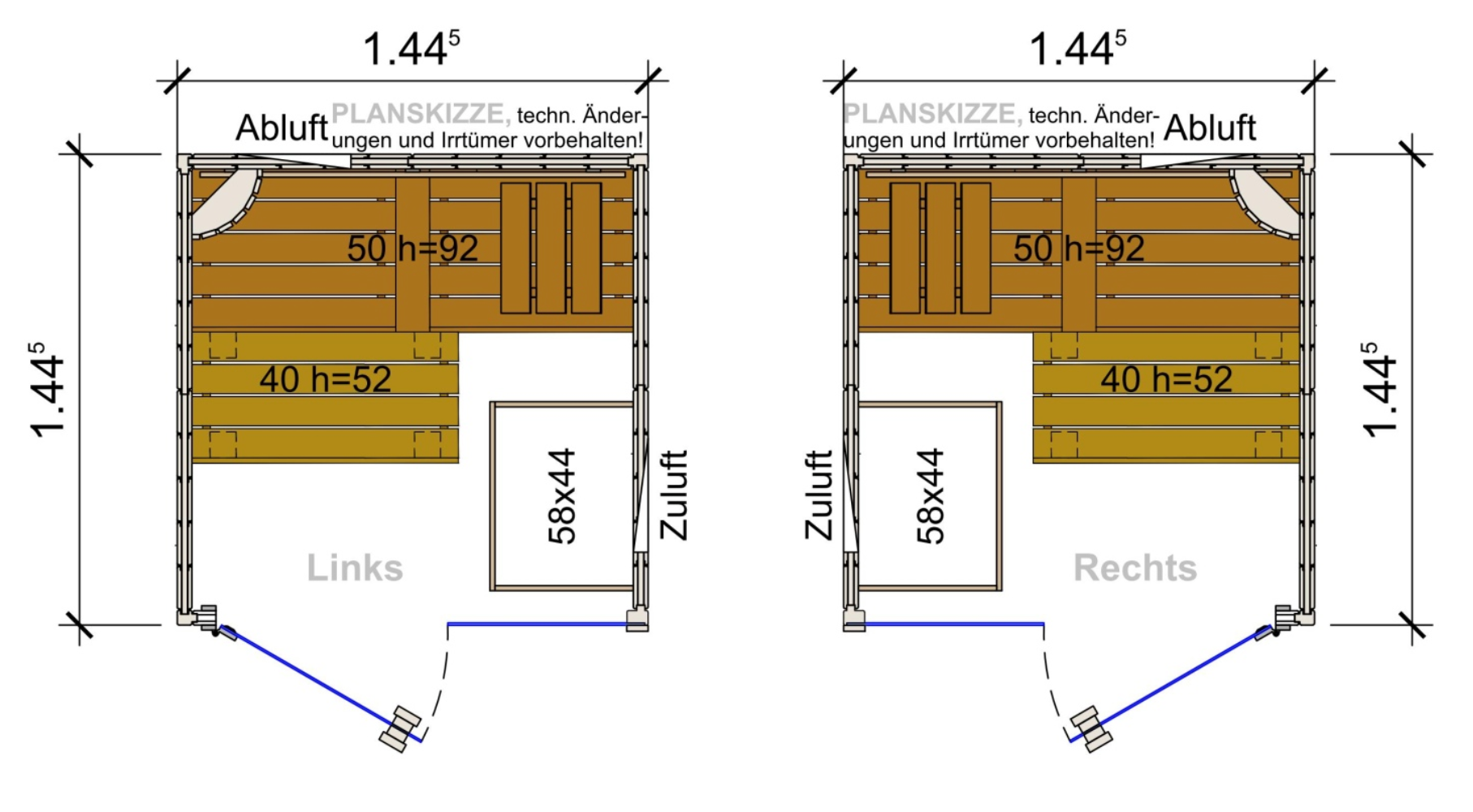 FinA Wellness Leyla Eck Indoor sauna 5-corner, space-saving