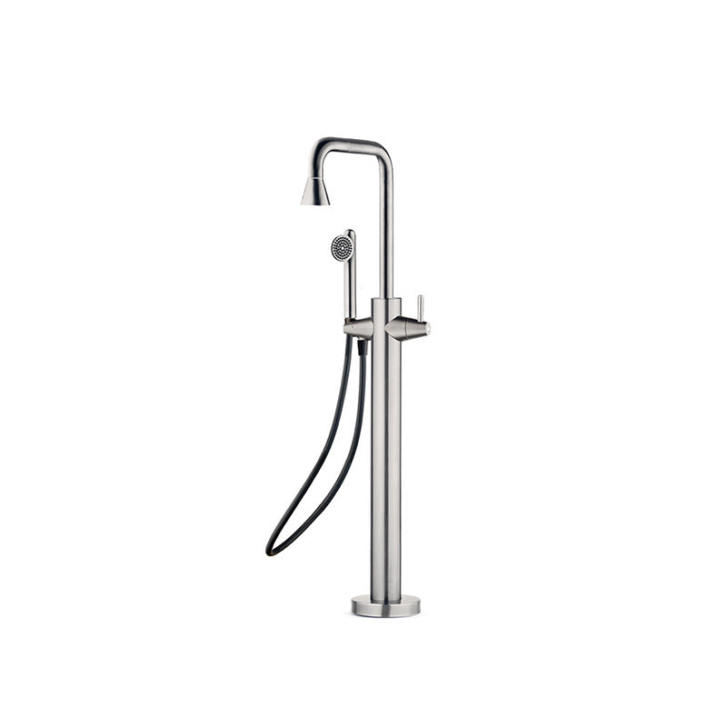 JEE-O cone Standarmatur in gebürstetem Edelstahl – elegantes Design für freistehende Badewannen