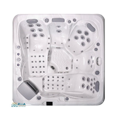 Luxus Whirlpool JJSPA Alpha 723 mit ergonomischen Massagesitzen und zahlreichen Hydrojets für ganzheitliche Entspannung