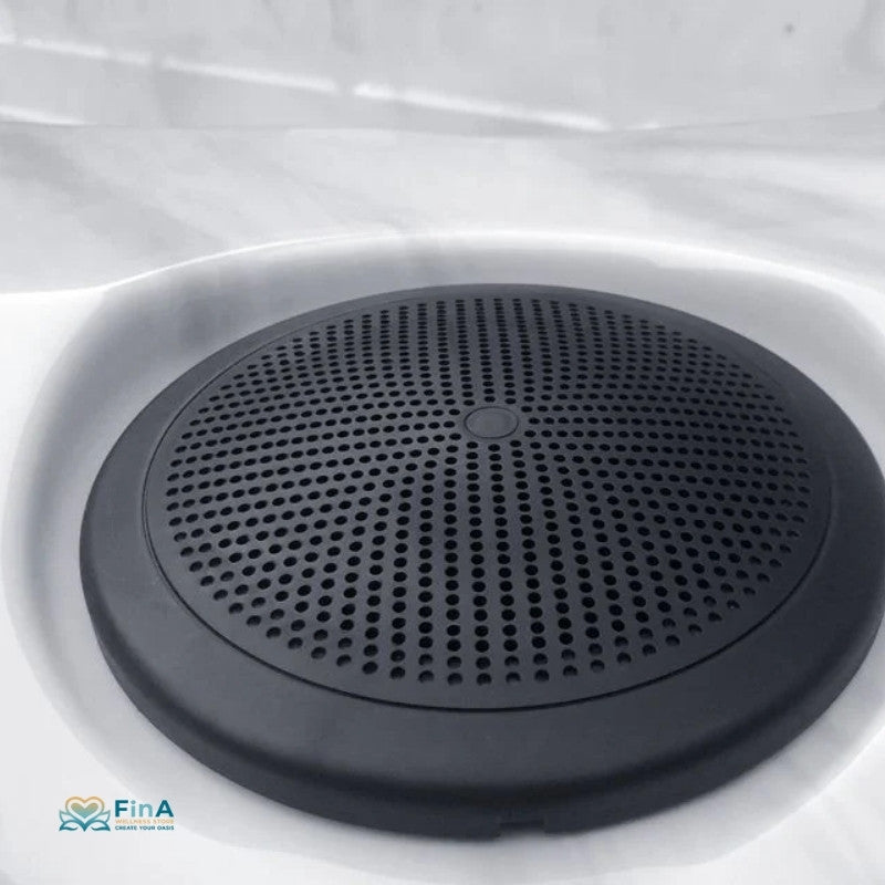 Integrierter Lautsprecher im Swim Spa Activity 2 – modernes Soundsystem für Musikgenuss im Whirlpool mit LED-Beleuchtung und Aromatherapie-System.
