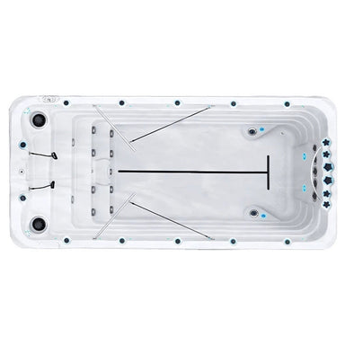 Swim Spa Passion Spas Fitness 2 – Top-View Trainingsbecken mit Gegenstromanlage für Garten und Terrasse