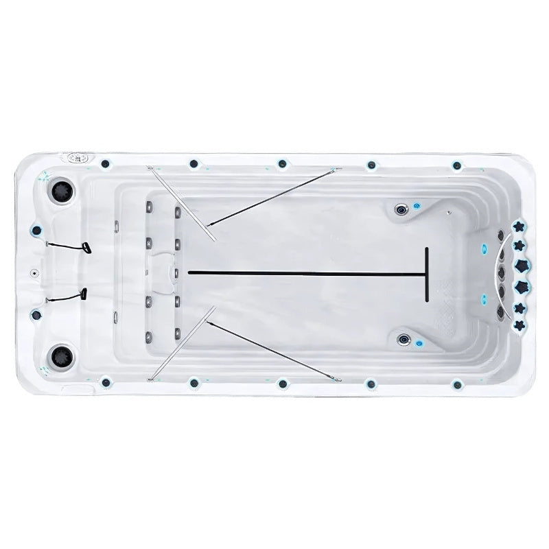 Swim Spa Passion Spas Fitness 2 – Top-View Trainingsbecken mit Gegenstromanlage für Garten und Terrasse