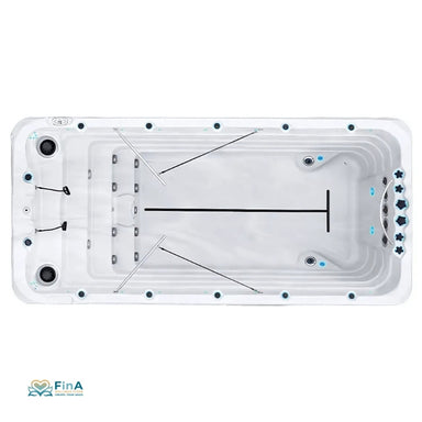 Swim Spa Passion Spas Fitness 2 Deep – Ausstellungsmodell mit leistungsstarker Gegenstromanlage für Profischwimmer