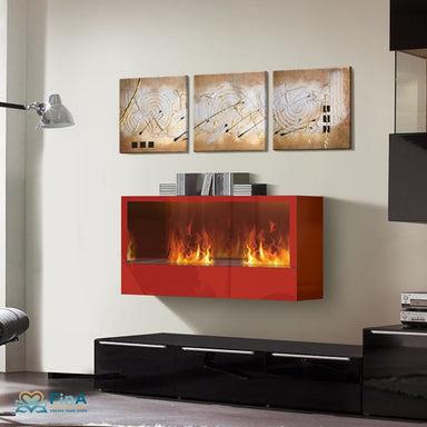 The Flame Hip-Wall in Rot als Wanddekoration