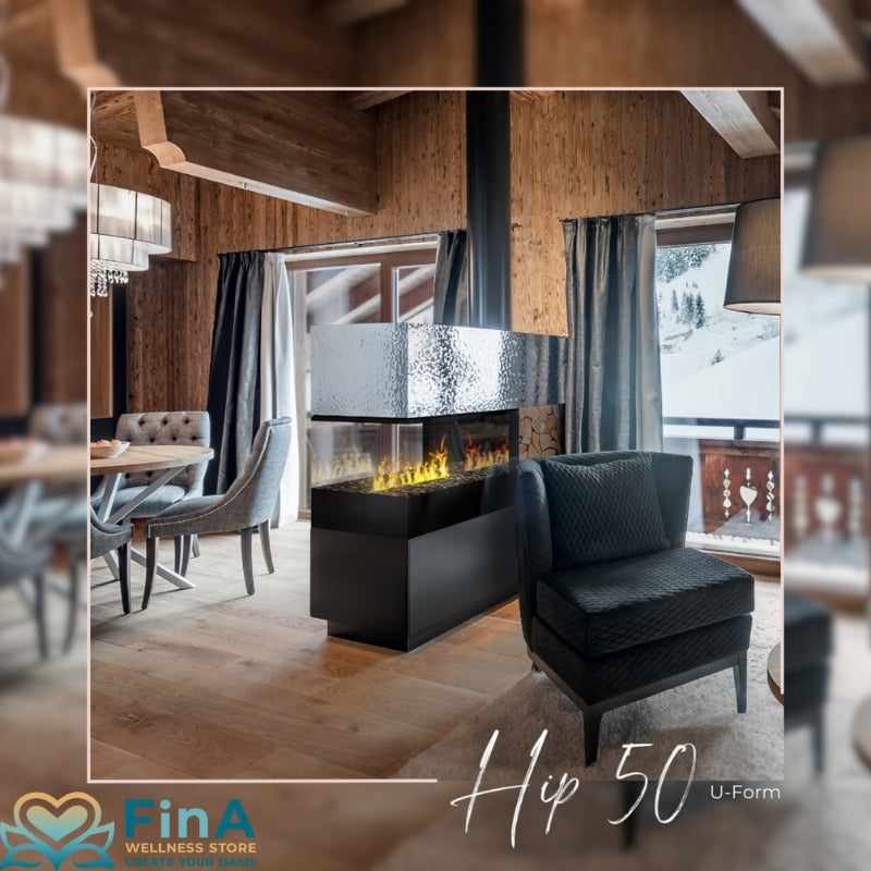 The Flame HIP 50 – Hochwertiges Effektfeuer mit einstellbarer Flammenintensität & bronzierter Frontverglasung für elegantes Design. ✨