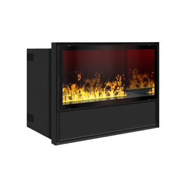 The Flame HIP 50 Front – Einbau-Effektfeuer mit 50 cm Flammenlänge und bronzierter Frontverglasung für stilvolles Ambiente. ✨🔥