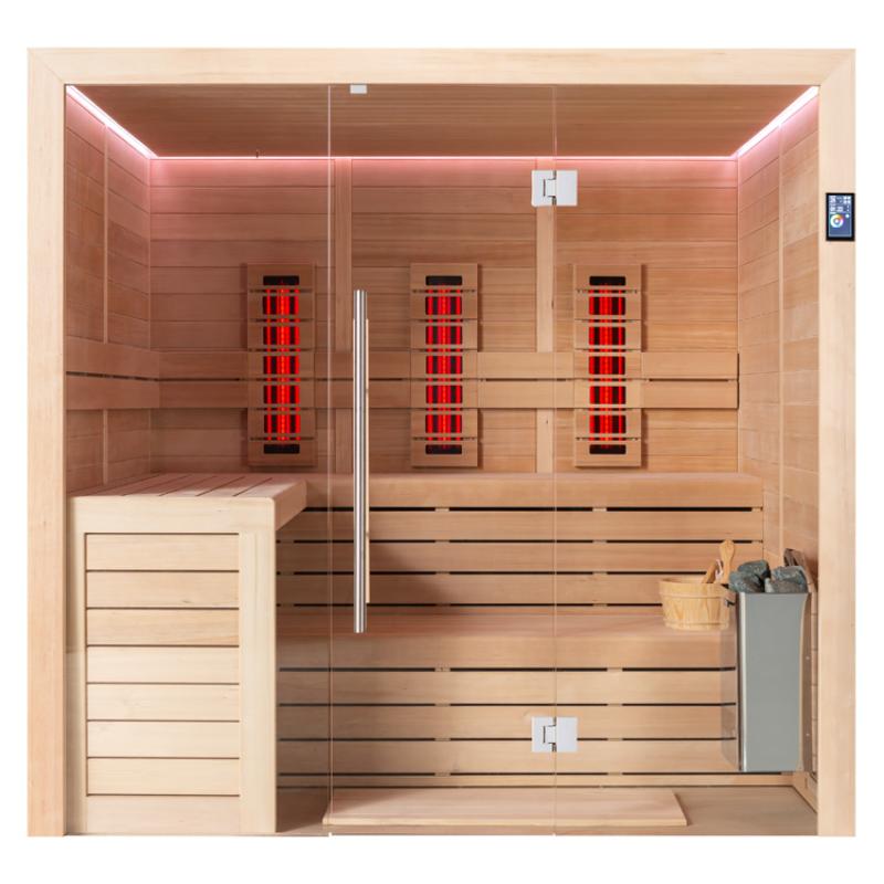 AWT Infrared cabin E1612C-IR Hemlock 180x160 for 2-4 Persons