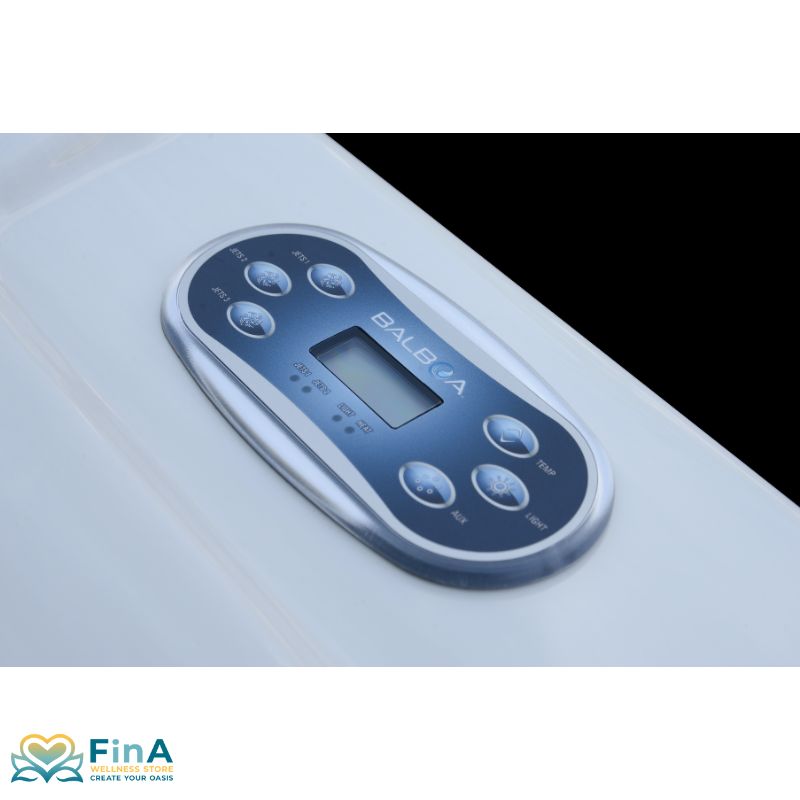 Detailansicht des Balboa-Bedienfelds im FinA Hydronyx Whirlpool –