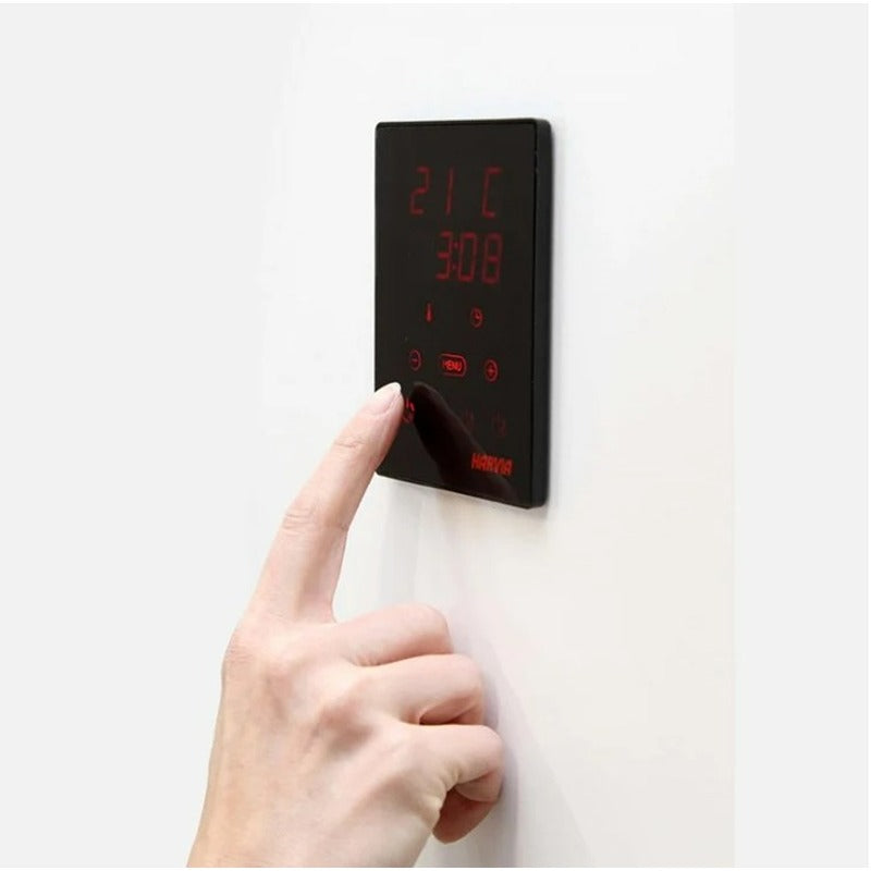 Modernes Touch-Bedienfeld Harvia Xenio CX170 zur Steuerung von Temperatur und Zeit