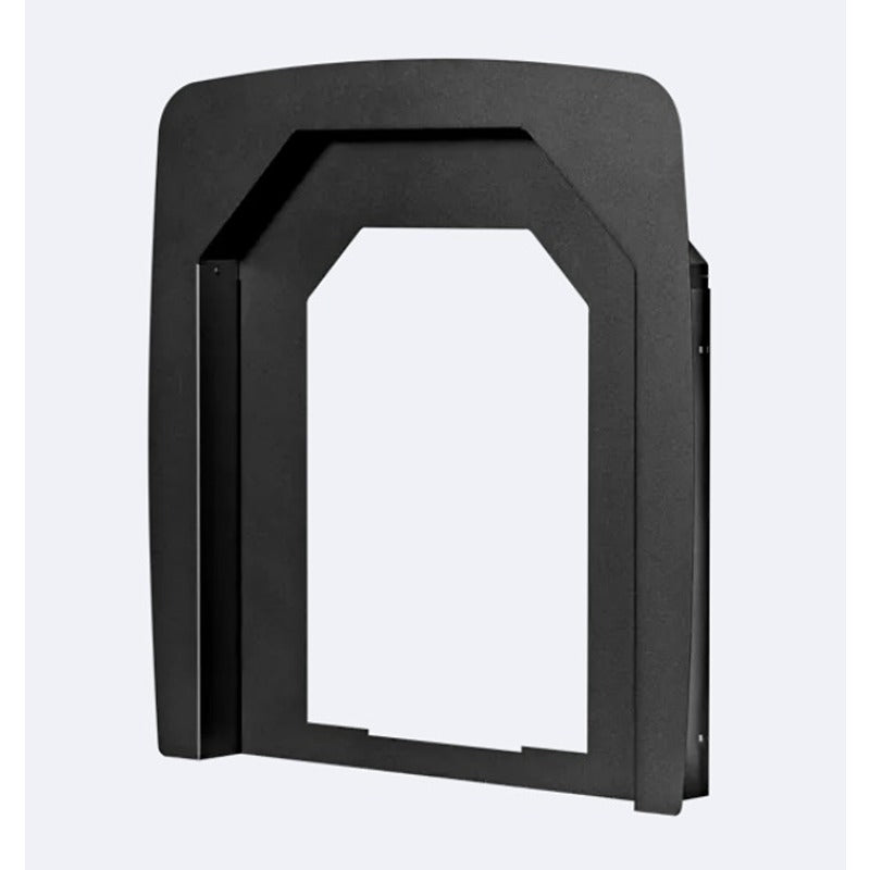 HUUM HIVE Flow LS Einbaukragen in Schwarz für wandintegrierte Saunaofen-Montage
