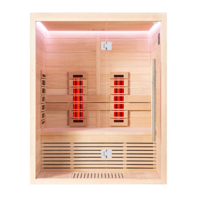 AWT Infrared cabin E1250C-IR Hemlock 150x110 for 2 Persons