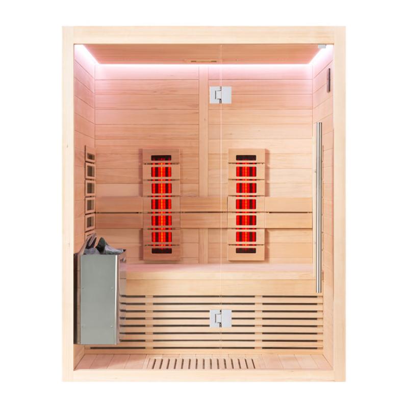 AWT Infrared cabin E1250C-IR Hemlock 150x110 for 2 Persons