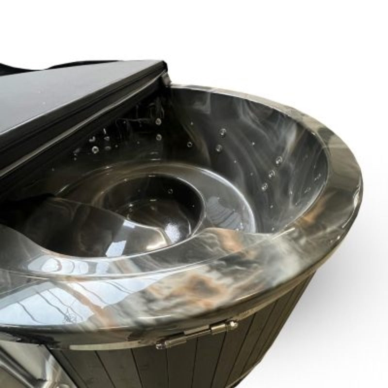 Koba Basic Wooden Bath Barrel 200 cm – wood-fired with internal stove, for 4 Persons