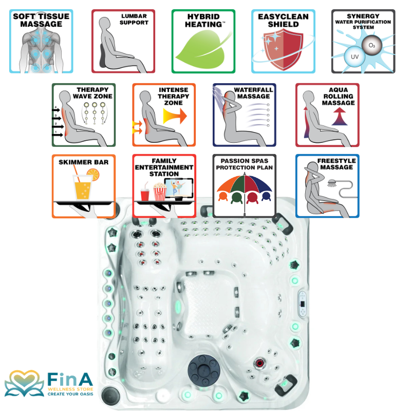 Passion Spas Felicity Mighty Wave Spa für 5 Personen