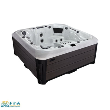 Tokyo Premium Hot Tub von Platinum Spas mit Lounge-Liege und 89 Massagedüsen – Whirlpool für 6 Personen in modernem Design