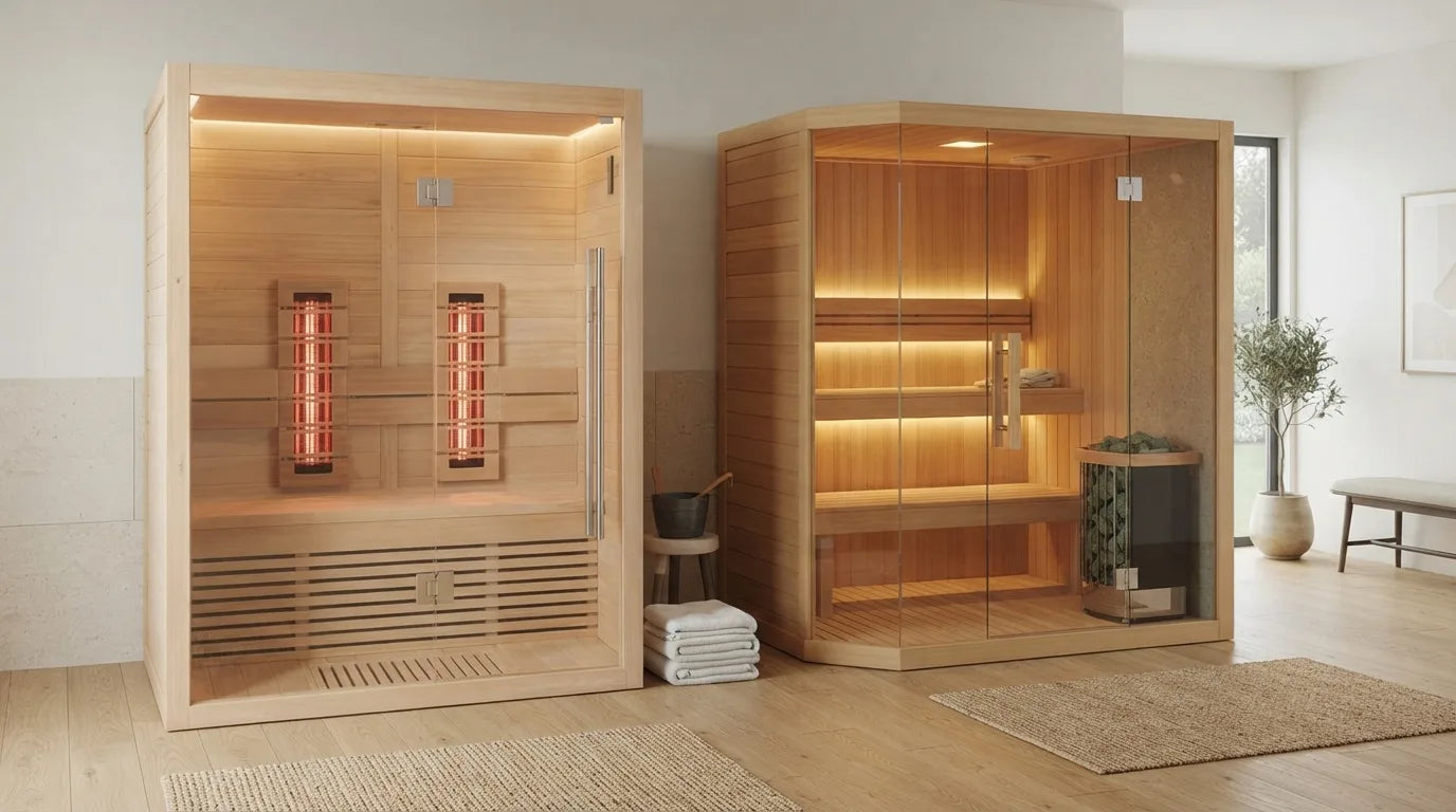 Infrarotsauna oder finnische Sauna Vergleich für Zuhause