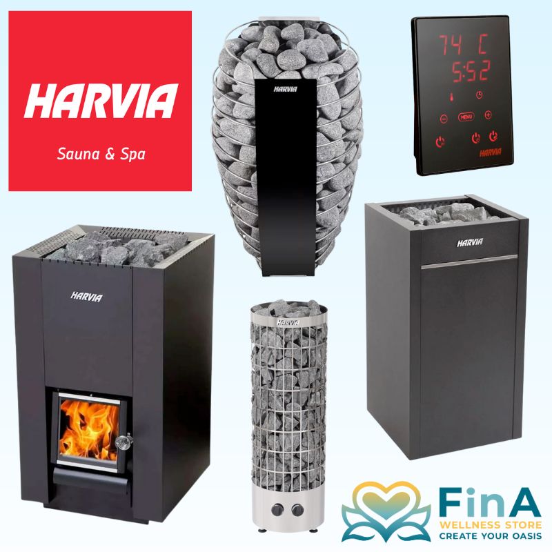 Harvia Saunatechnik Produkte Sammlung im FinA Wellness Store