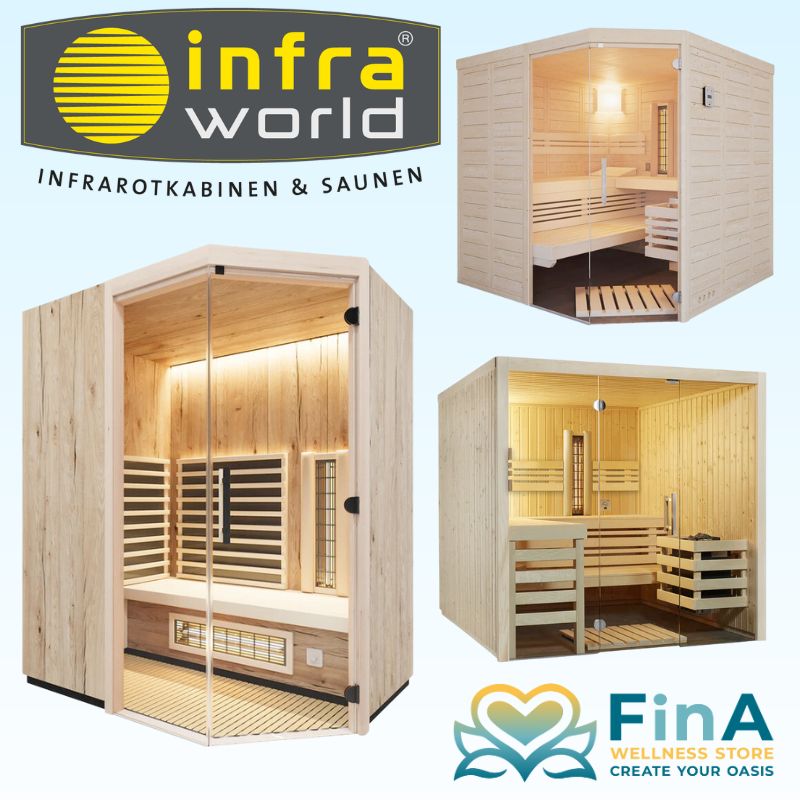 Infraworld Saunen Infrarotkabinen Produkte Sammlung im FinA Wellness Store