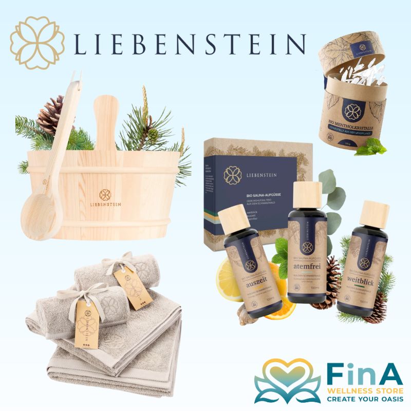 Liebenstein Saunazubehör Produkte Sammlung im FinA Wellness Store