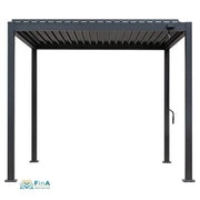EAGO P2-3A Pergola in Anthrazit mit modernem Design – perfekte Überdachung für Terrasse oder Poolbereich