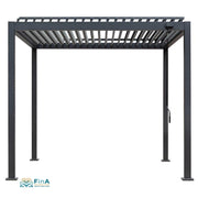Pergola mit verstellbarem Lamellendach in Anthrazit – EAGO P2-3A für Garten, Whirlpool oder Lounge