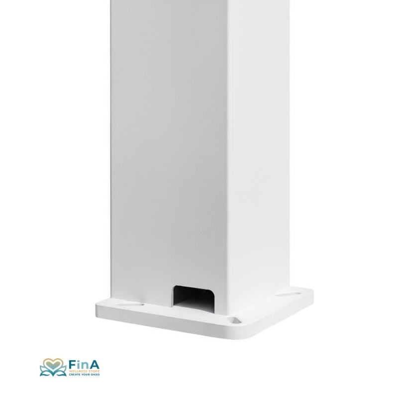 Edle Aluminium Pergola EAGO P8-3A mit LED-Licht und Lamellen in Weiß – moderne Outdoor-Lösung