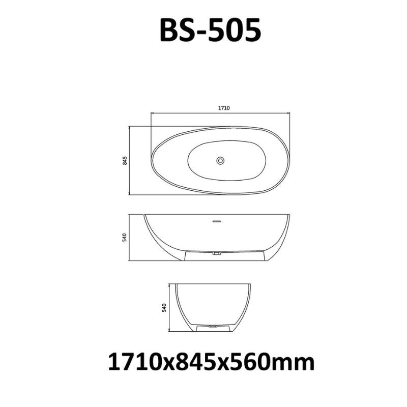 AWT-BS-505-Mineralguss-Badewanne-171x85-technische-Zeichnung