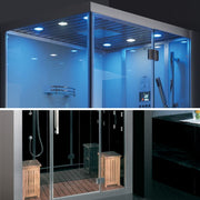 AWT-DZ972-1F8-Dampfdusche-dach-beleuchtung-innen-duschkopf-brause-und-zwei-holz-hocker