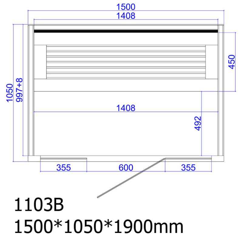 AWT-E1103B-Hemlock-Sauna-150x105-fur-2-Personen-Produktdatenblatt