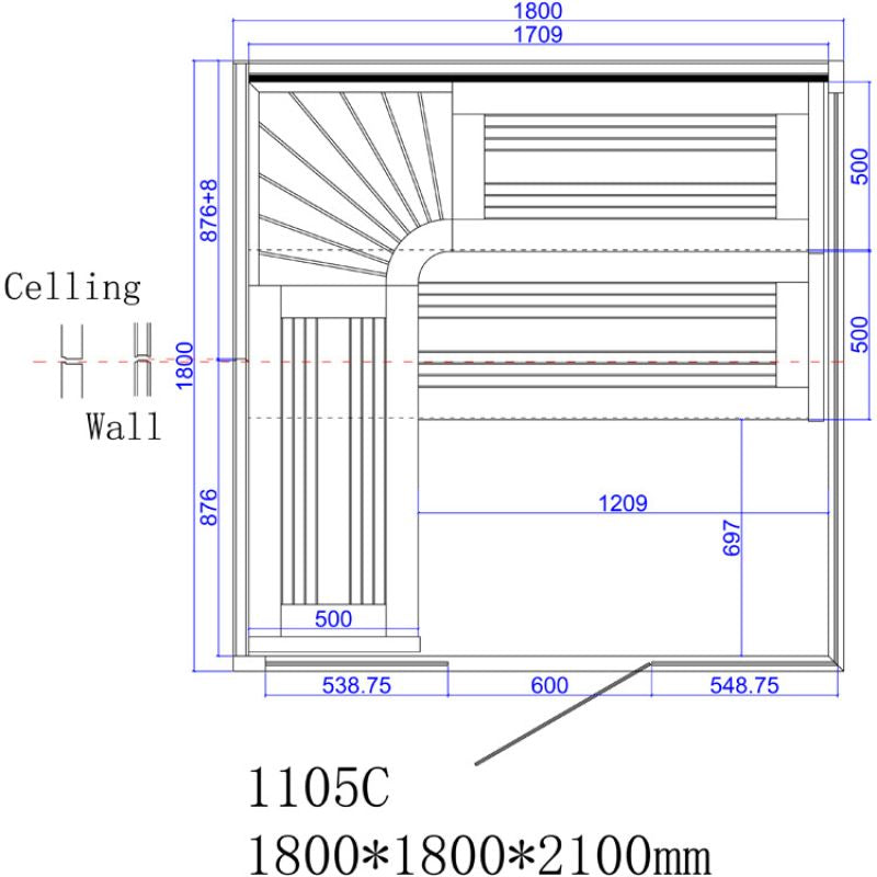 AWT-E1105C-Hemlock-Sauna-180x180-fur-3-4-Personen-Produktdatenblatt