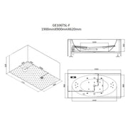 AWT-GE106TSL-F-Indoor-Whirlpool-190x90-technische-Zeichnung