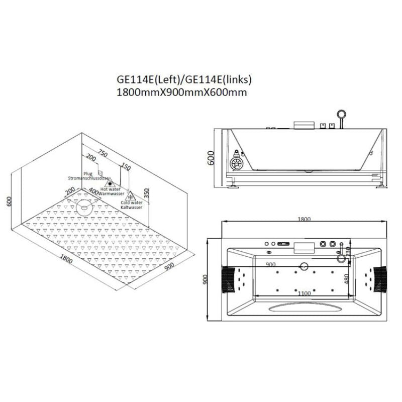 AWT-GE114E-Indoor-Whirlpool-180x90-technische-Zeichnung