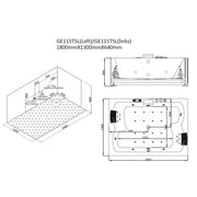 AWT-GE115TSL-Indoor-Whirlpool-180x130-technische-Zeichnung
