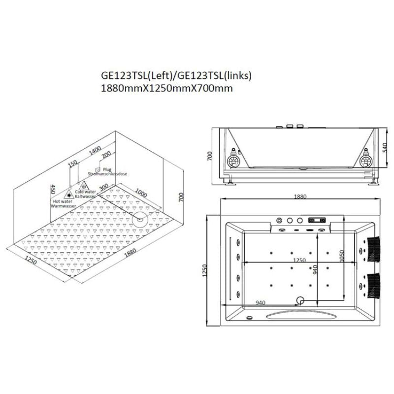 AWT-GE123TSL-Indoor-Whirlpool-188x125-technische-Zeichnung