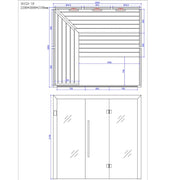 AWT-Infrarotkabine-E1612A-IR-Hemlock-220x200-Produktdatenblatt