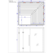AWT-Infrarotkabine-E1613A-IR-Hemlock-220x200-Produktdatenblatt