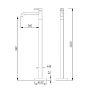 AWT-Yaan-290030-105cm-Standarmatur