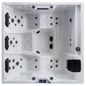 Product characteristics – the AWT IN-402 eco Sterling Silver Outdoor Hot tub 200x200 for 5-6 Persons