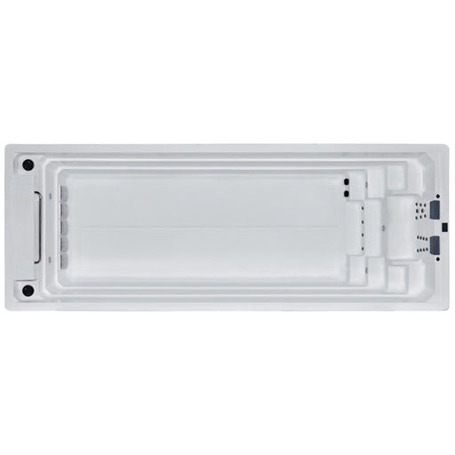 AWT Innovation 800XL-T Swim Spa in Weiß – luxuriöser Outdoor-Whirlpool mit Gegenstromanlage und LED-Beleuchtung