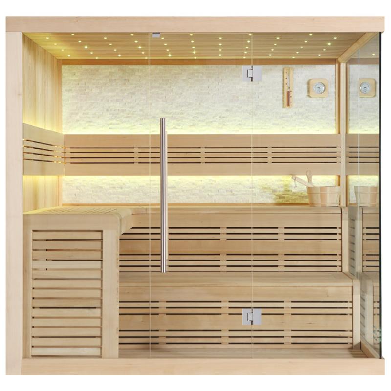 Redefining room comfort – the AWT E1105B Hemlock Sauna 200x200 for 4+ Persons