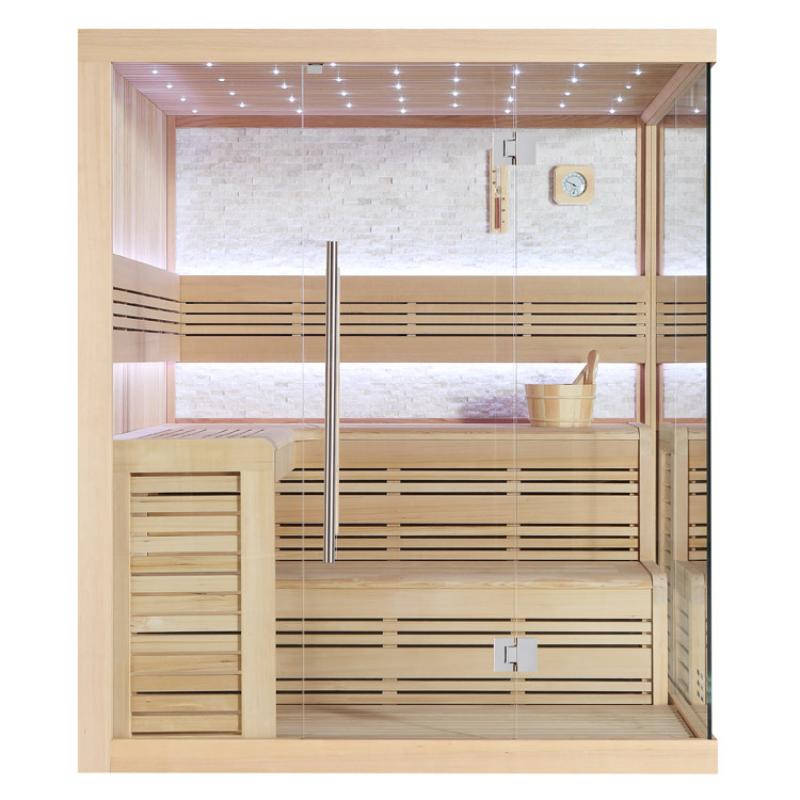 AWT E1105C Hemlock Sauna 180x180 für 3-4 Personen