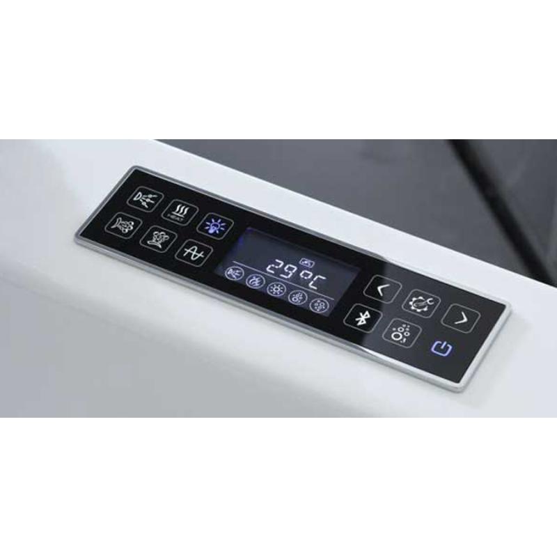 Digitales Bedienfeld des EAGO AWT GE113-1TSL Whirlpools mit Temperaturanzeige und Funktionstasten für Massagefunktionen und Steuerung