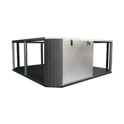 Aluminiumkonstruktion mit geschlossener, isolierter Bodenplatte aus GFK​