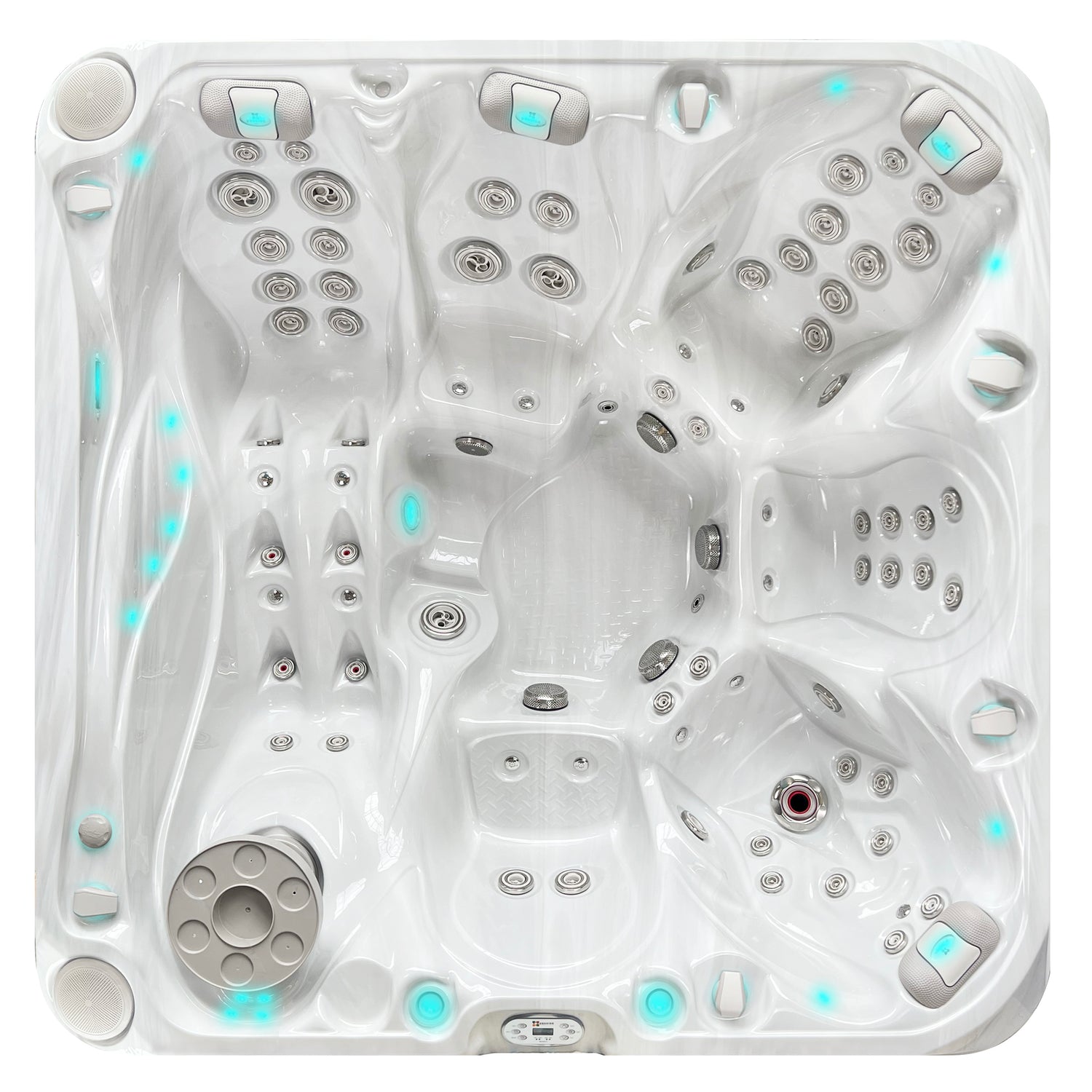 Design & materials – the Passion Spas Admire Spa for 6 Persons – luxurious relaxation I 230x230x91