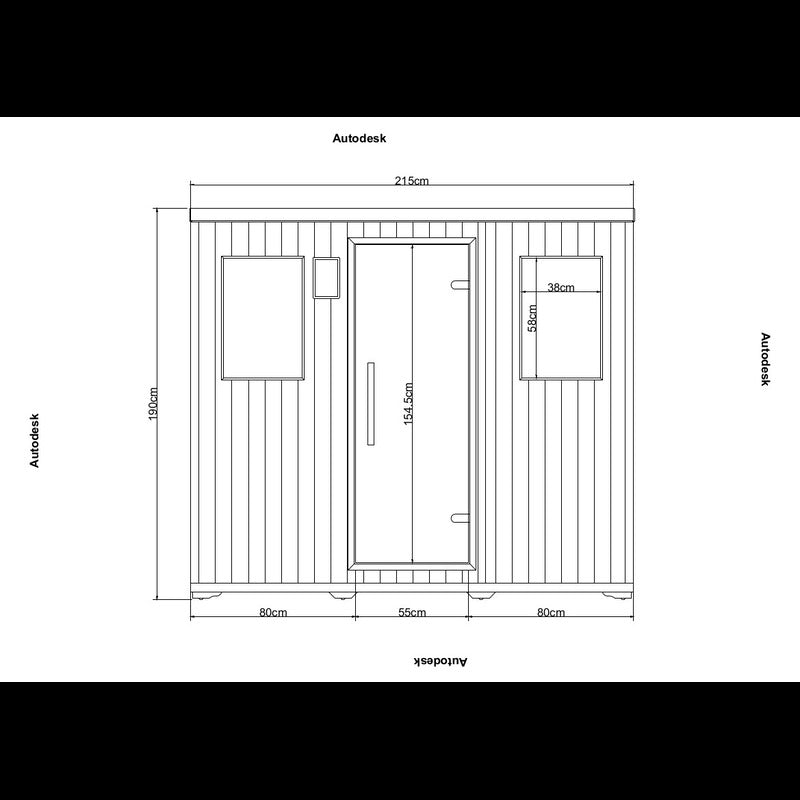 Allwaspa-Infrarotkabine-AL-210_front