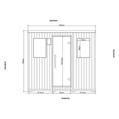 Allwaspa-Infrarotkabine-AL-215-DL-Grundris