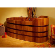 Blumenberg Badewanne aus Kambala mit ergonomischer Rückenlehne 