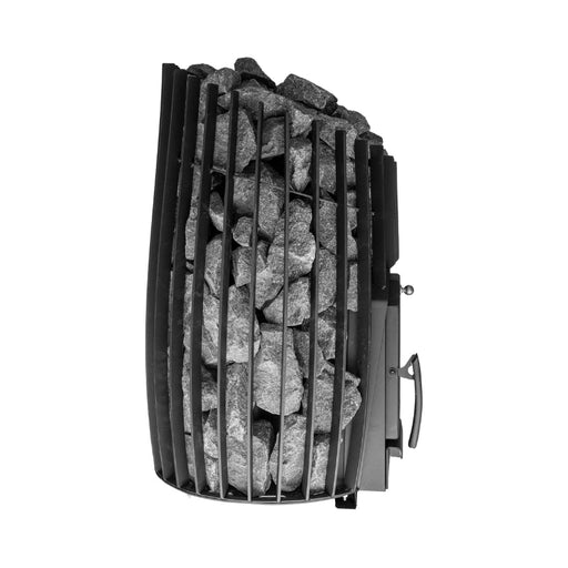 Cozy 12 SW Saunaofen – seitliche Außenansicht mit robuster Bauweise und klaren Kanten